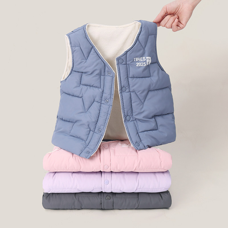 儿童保暖背心羽绒棉加厚马甲秋冬男女童宝宝棉坎肩中大童加绒坎肩,淘宝优惠券,粉丝福利购,淘宝优惠卷