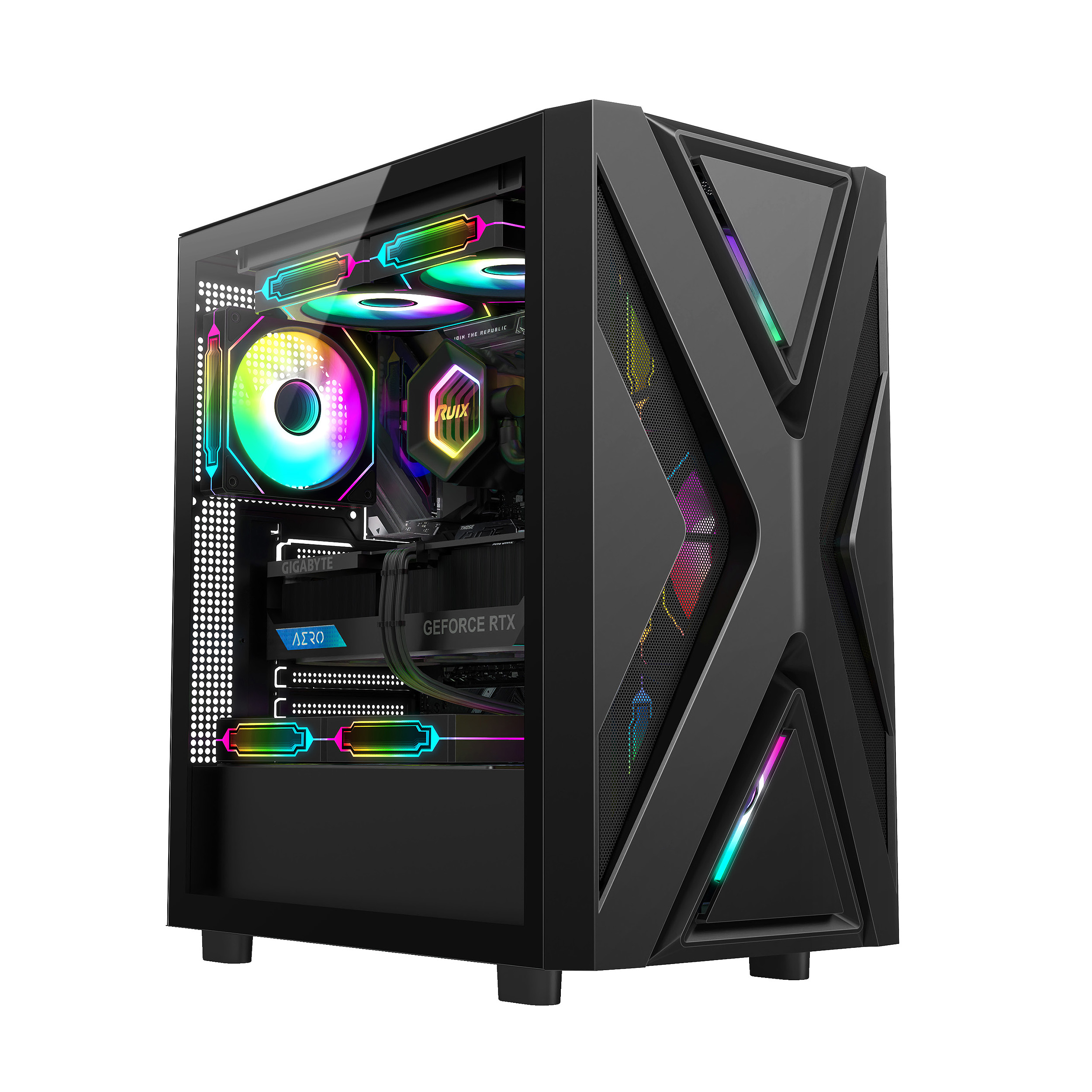 Xuntai Thor Computer Chassis Desktop Host Chassis Side Transparent Game 360 Water Cooled ATX Large Board Chassis