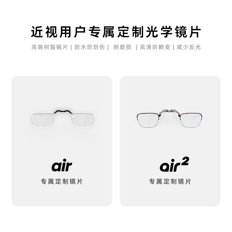 XREAL Air 2 / AirPro眼镜系列AR眼镜 近视镜片防蓝光散光 - 图2