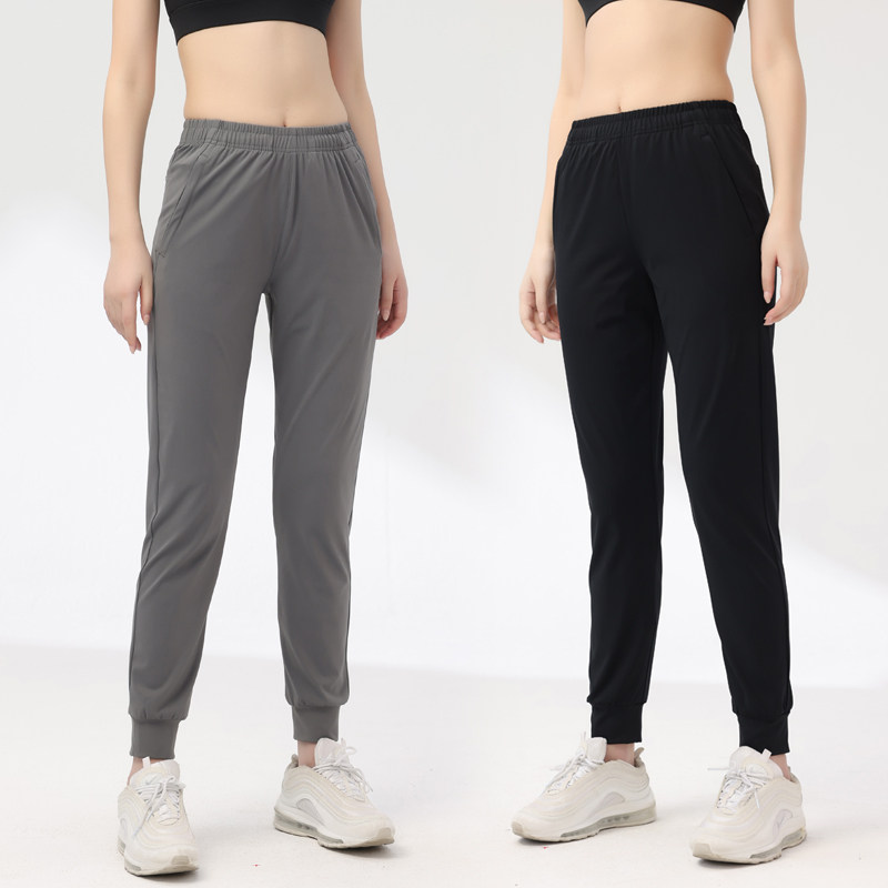 秋季跑步长裤女马拉松裤子速干健身训练裤梭织束脚裤后腰可放手机,淘宝优惠券,粉丝福利购,淘宝优惠卷