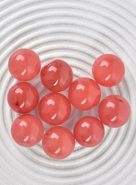 西瓜红球摆件矿石标本客厅装饰品