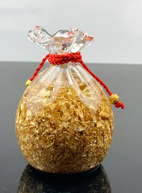 金箔水晶福袋摆件开业礼品客厅