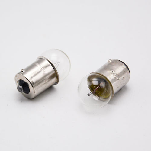 B15三色报警示灯珠6V12V24V10W5W卡口单双点圆头机床信号指示灯泡 - 图2
