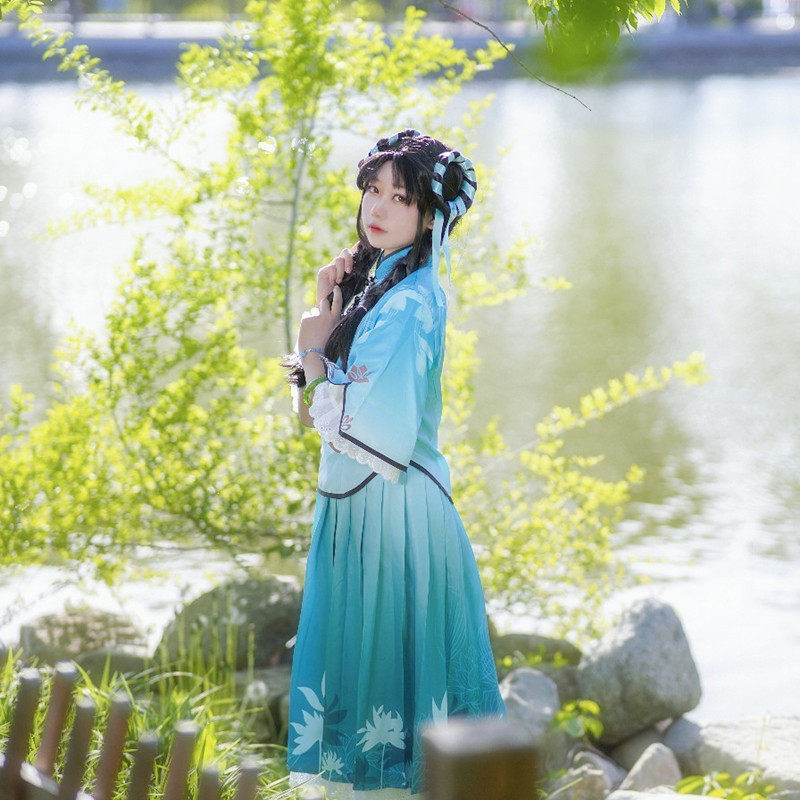 cosplay女装动漫二次元cos服王者荣耀西施联名同款小个子超仙连衣_虎窝淘