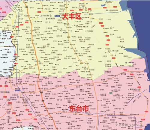 2019年江苏盐城市百度版东台滨海响水阜宁射阳县大丰区122x150cm-图1