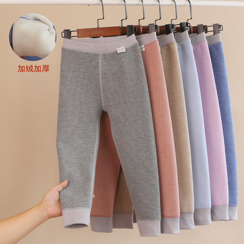 儿童蚕丝羊毛加绒厚秋裤过冬棉毛裤男女童德绒保暖裤中大童打底裤,淘宝优惠券,粉丝福利购,淘宝优惠卷