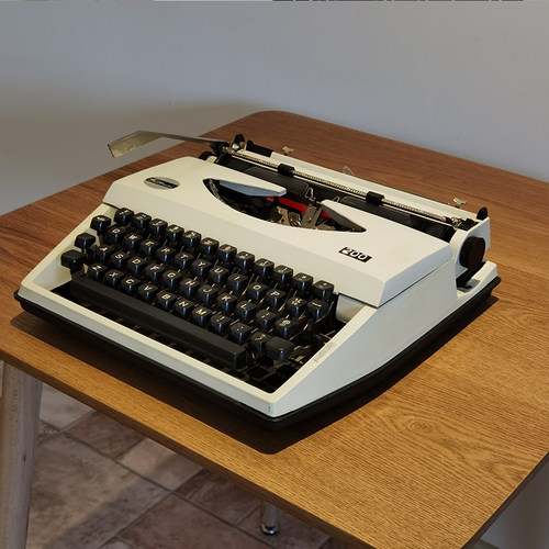 老式机械打字机飞鱼1980S正常使用怀旧收藏文艺复古礼品中古旧物 - 图2