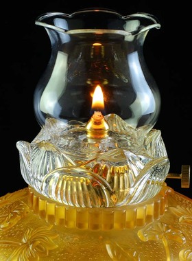 琉璃财神佛堂液体观音防风酥油灯