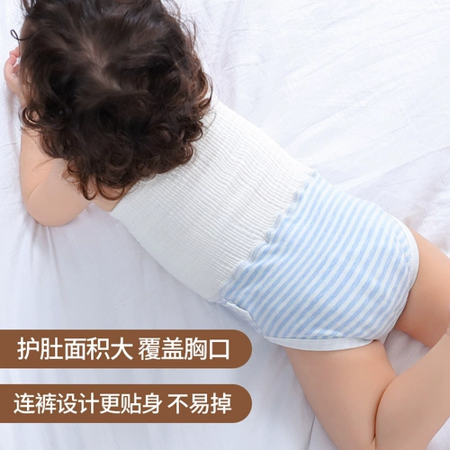 Детский хлопковый бандаж пупочный, детские осенние штаны для новорожденных, летнее детское дудоу