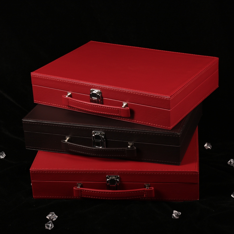 logo定制交房盒高档皮革收纳盒工具盒物业房地产交付礼盒现货直发 - 图2