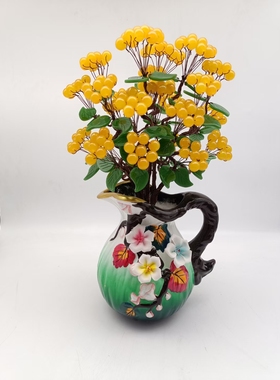 新做一批！超大气黄玉髓富贵发财树！花开富贵！招财进宝！