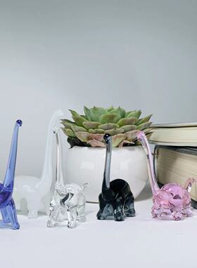 水晶长颈龙创意客厅玄关摆件电视柜酒柜橱窗家居装饰品玩具礼物