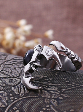 霸气龙戒男士至尊戒指戒潮钛韩版