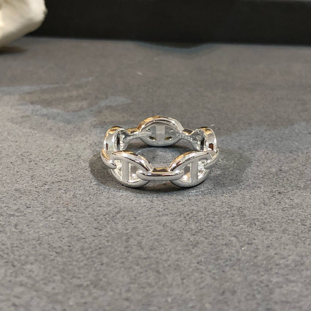 High version of sterling silver S925 pig nose ring, niche design, high-end, simple and versatile ring that does not fade or fade