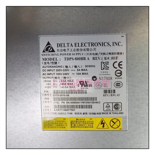 98Y2218 45W8841 00WK807 IBM V3500 V3700 V5000 800W 电源 现货 - 图0