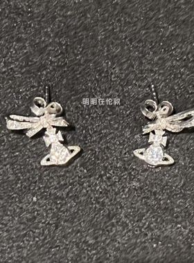 明明在伦敦｜西太后新款Anglique纯银项链蝴蝶结土星项链手链耳钉