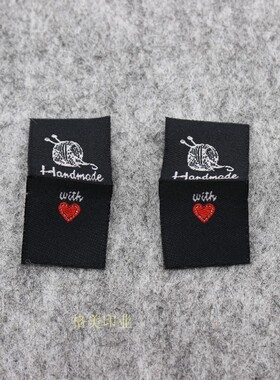 handmade布标侧标织标