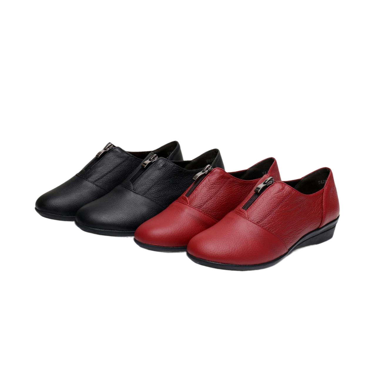 真皮软底大码女鞋子春秋新款坡跟中老年深口单鞋平跟中年妈妈皮鞋,淘宝优惠券,粉丝福利购,淘宝优惠卷