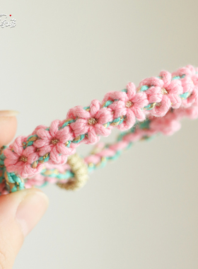 原创小众郁金香手绳DIY材料包