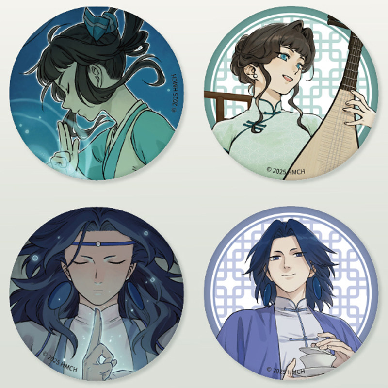 罗小黑战记X潮玩星球蓝溪镇58mm吧唧盲盒联名通贩二次元谷子收藏,淘宝优惠券,粉丝福利购,淘宝优惠卷