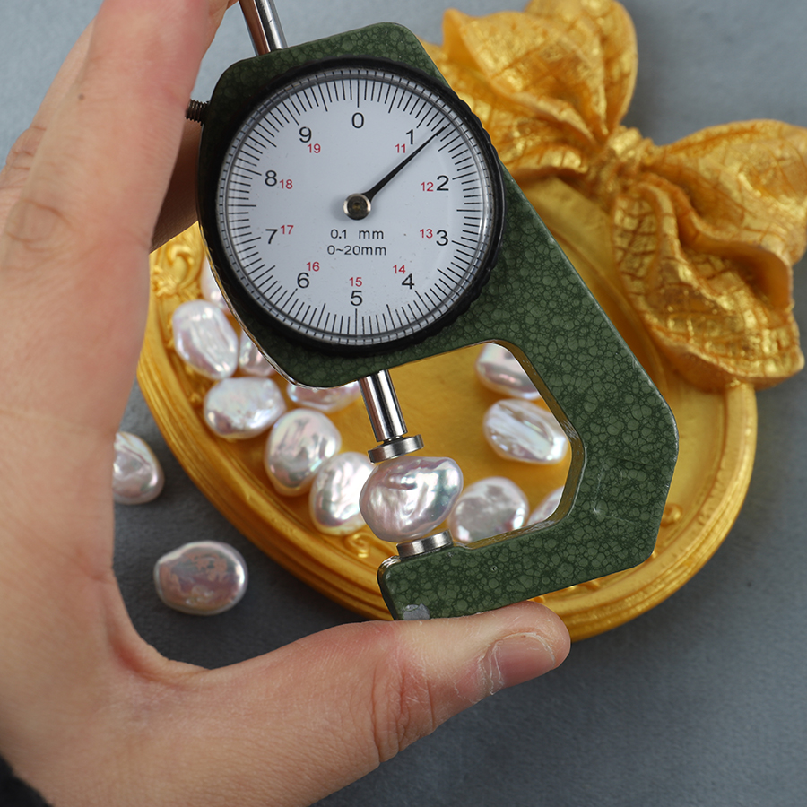 天然淡水巴洛克不规则椭圆11-12mm异形珍珠散珠diy项链戒指材料 - 图3