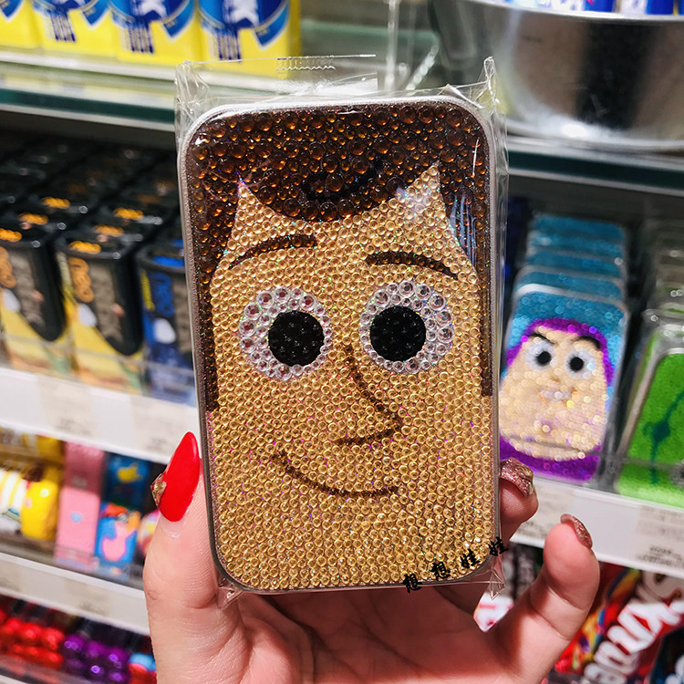 现货日本三丽鸥亮钻带钻亮闪闪水钻糖果盒糖盒便携棉签牙线收纳盒,淘宝优惠券,粉丝福利购,淘宝优惠卷