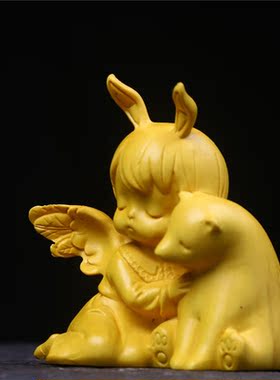 安妮天使宝贝小熊中式风创意装饰