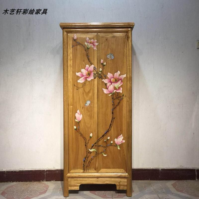 卧室客厅家具衣柜彩绘乡村手绘实木储物玄关藏式收纳定制,淘宝优惠券,粉丝福利购,淘宝优惠卷