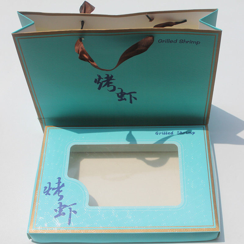 新款烤虾包装盒商用海鲜干货大对虾干专用纸盒子蓝红海米礼品盒,淘宝优惠券,粉丝福利购,淘宝优惠卷