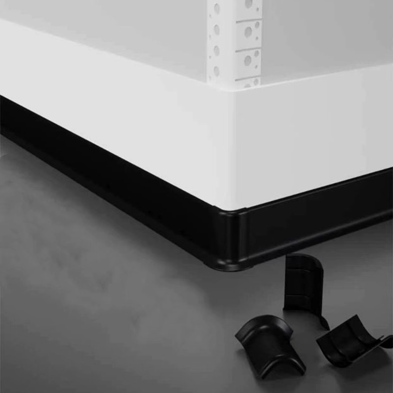 铝合金踢脚线阳角R角6公分地脚线铝底座款U型L型小圆弧转角卡扣式 - 图0