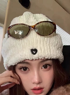 韩版老钱风猫眼玳瑁显脸小墨镜