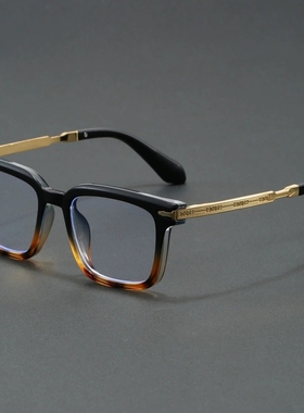 复古玳瑁色方形防紫外线墨镜