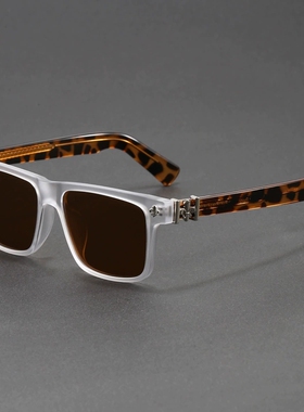 复古黑框痞帅粗框太阳镜女防蓝光