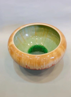 景德镇颜色釉多肉植物创意摆件