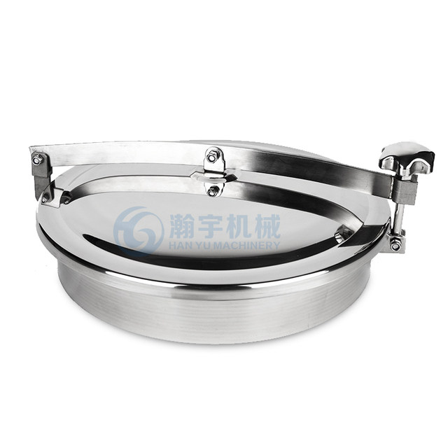 304316 stainless steel sanitary grade fast opening wine can manhole circular hole chemical pipeline and equipment manhole