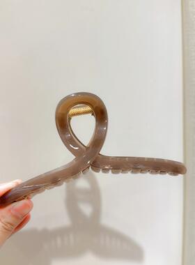 发量大用东大门轻便鲨鱼夹新款女