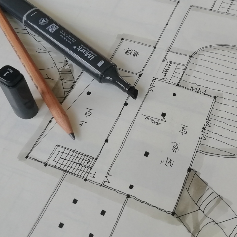 iMark清华点柱笔黑色1号马克笔点柱网建筑快题考试平面图神器无毒 - 图2