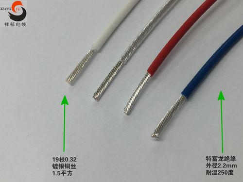 进口 特富龙料 1.5平方镀银线，外径2mm 航空线 高温线 大电流线 - 图3