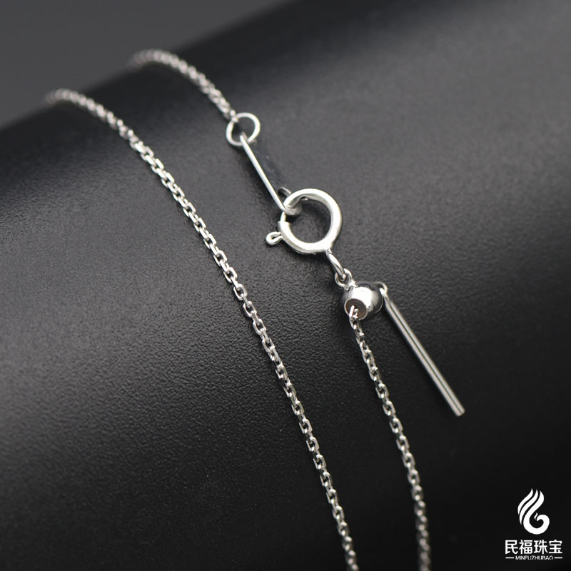 彩金万字 金可调节针式十字链女锁骨链玫瑰金黄金白金伸缩 18k AU750 彩金万字 金可调节针式十字链女锁骨链玫瑰金黄金白金伸缩 18k AU750