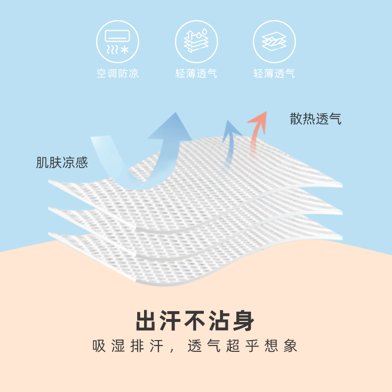 棉花堂旗舰店棉花堂婴儿睡袋夏儿童睡袋夏季分腿宝宝防踢被纯棉纱布夏款薄款2