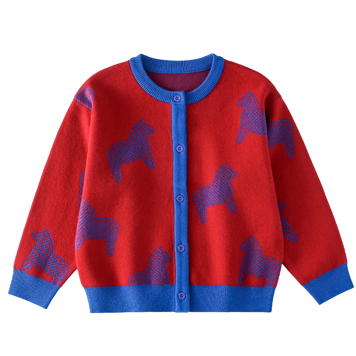 【新年】棉花堂男童红色毛衣儿童加厚针织衫开衫外套过年拜年服,淘宝优惠券,粉丝福利购,淘宝优惠卷