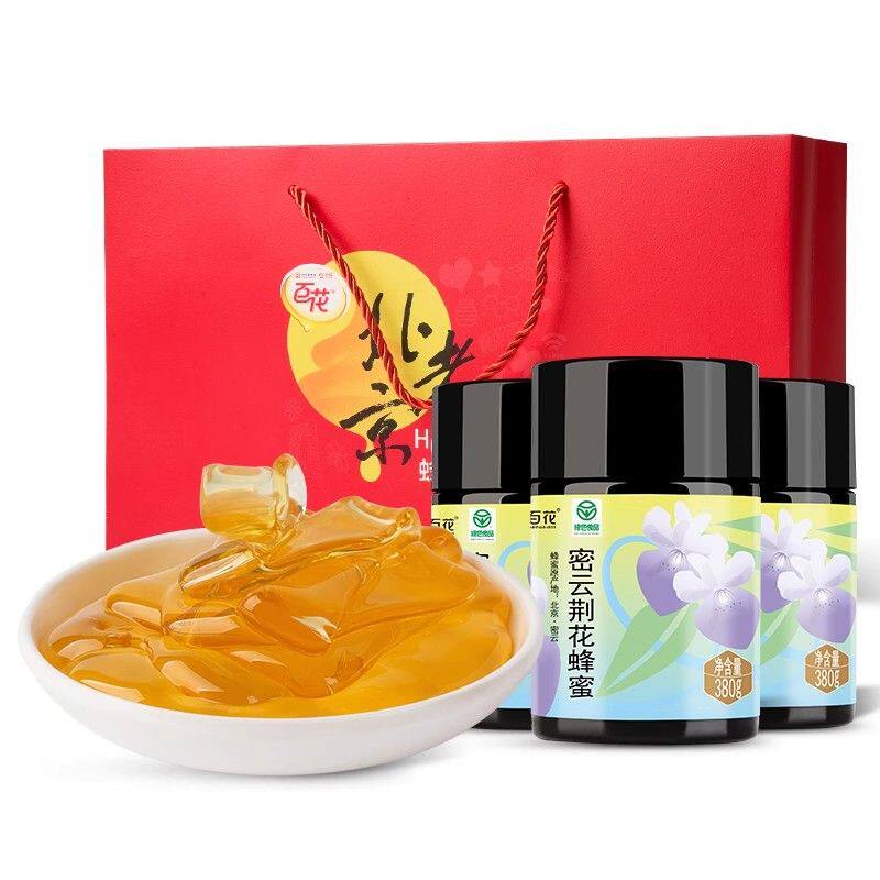 中华老字号百花荆花蜂蜜450g天然 百花蜂蜜