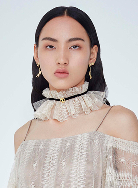 rainkawang原创设计黑丝绒颈链