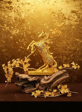 立马发财环保树脂树摆件招财摇钱树店铺公司客厅摆放乔迁开业贺礼