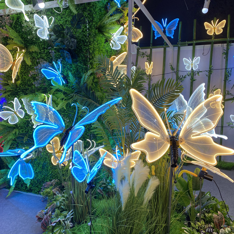 户外发光动态蝴蝶造型灯文旅景区亮化仿真会动开合蝴蝶灯挂树装饰,淘宝优惠券,粉丝福利购,淘宝优惠卷