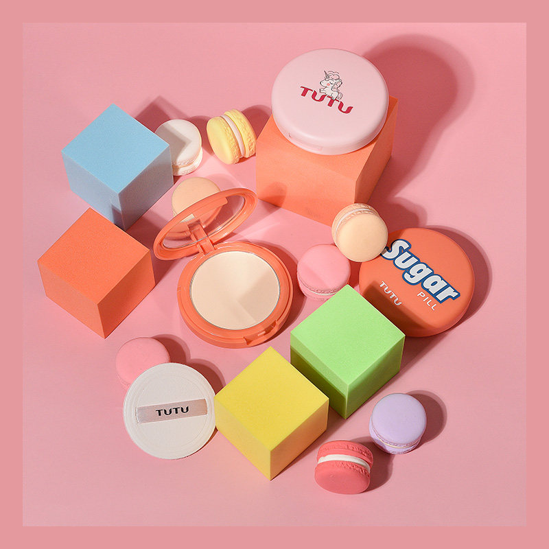 tutu控油粉饼持久不脱妆防水女散粉 凸凸粉饼