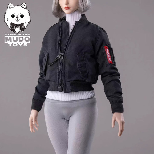 现货 1/6 CTC-010 女兵人飞行员夹克 充棉外套 潮流卫衣 服饰模型 - 图1
