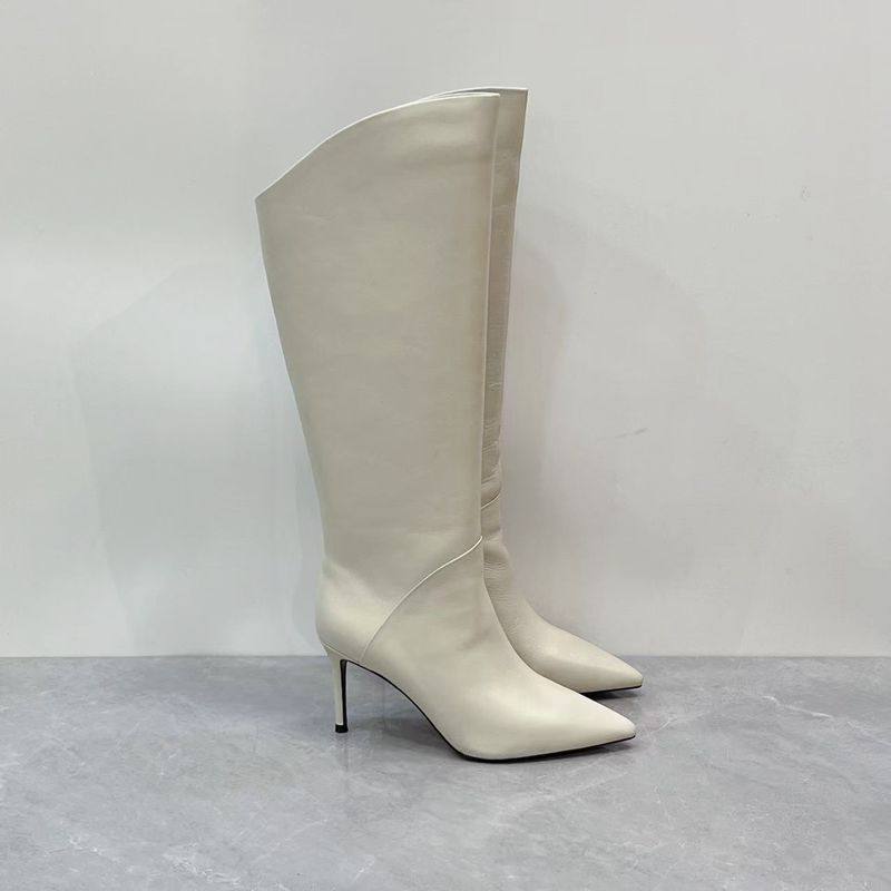 秋冬真皮时尚尖头套筒高靴细高跟气质百搭显瘦白富美长靴,淘宝优惠券,粉丝福利购,淘宝优惠卷