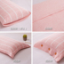 Vỏ gối bằng vải cotton và vải lanh đơn mảnh tùy chỉnh dài bằng vải cotton 48x74cm - Gối trường hợp gối cao su non cho người lớn Gối trường hợp