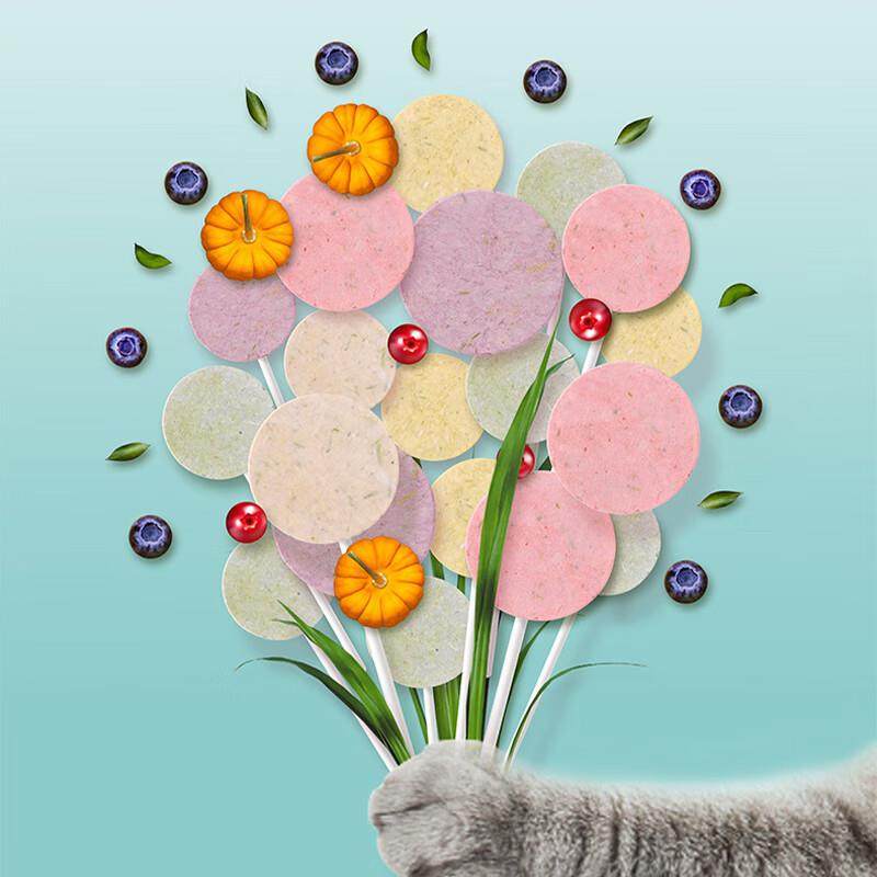 朗诺冻干棒棒糖零食 猫咪互动磨牙棒 混合口味32支 1号会员店定制,淘宝优惠券,粉丝福利购,淘宝优惠卷